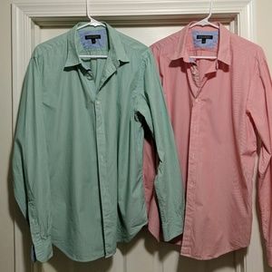 2 BR Button Downs - Slim Tailored Fit (L)